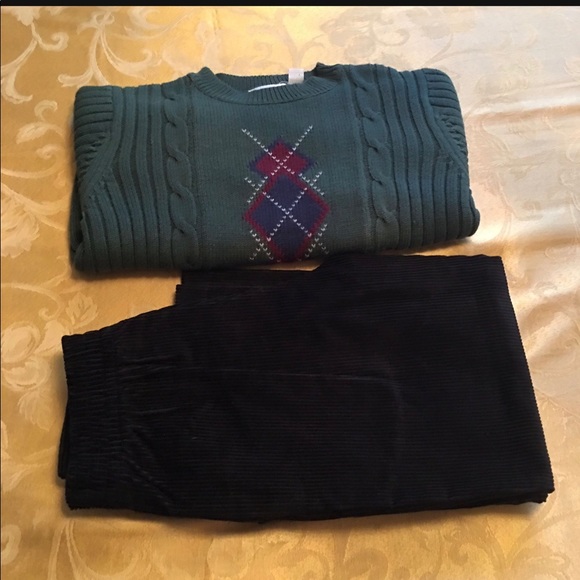 NWT SONOMA 3 Pieces Set: 1 Pants +2 Sweaters Boys Sz 5-6 - Picture 8 of 10